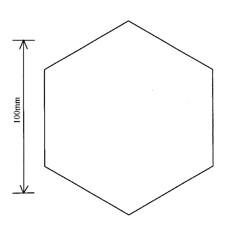 around a hexagon stencil